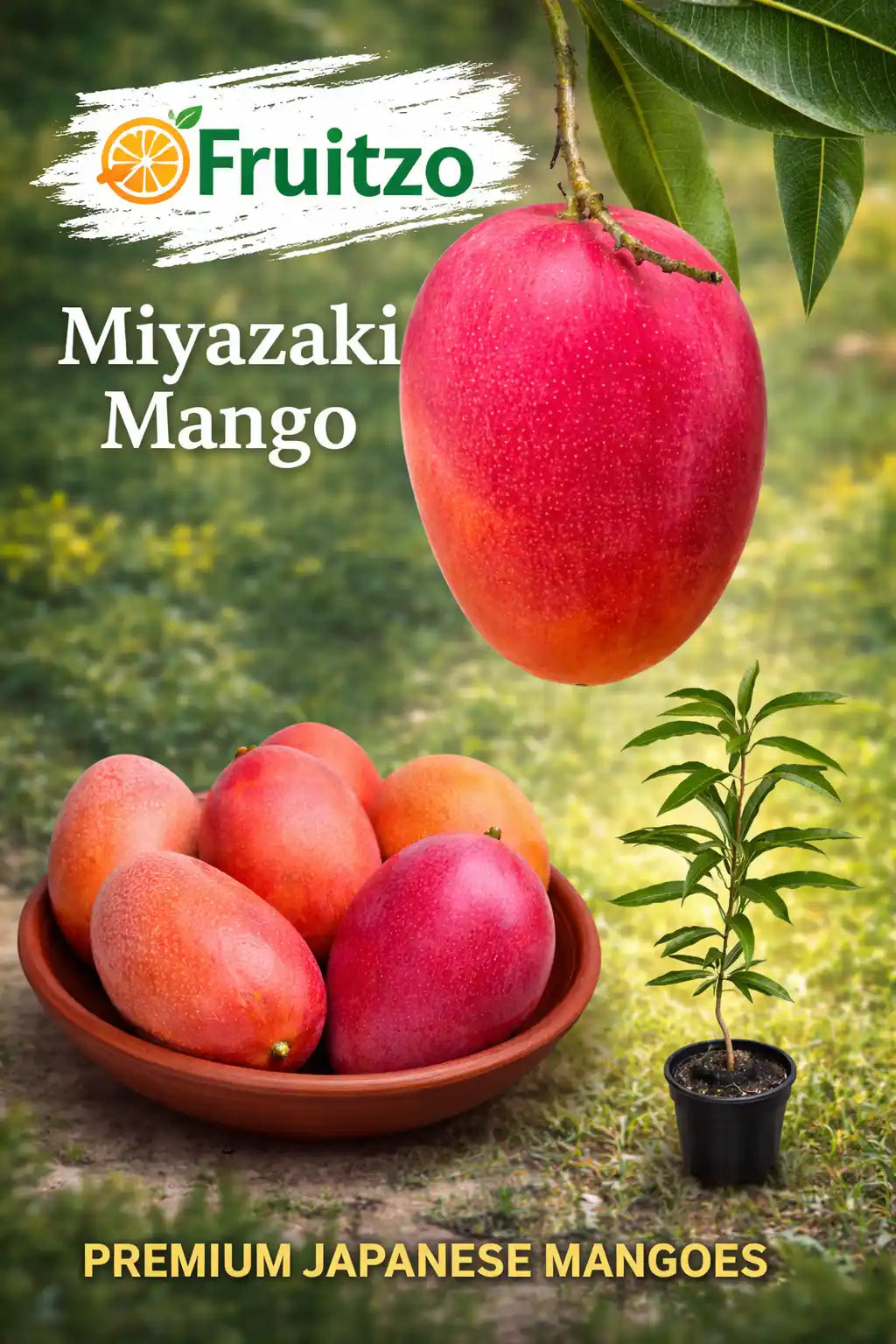 Miyazaki Mango Grafted Plant 1.5 - 2 Feet
